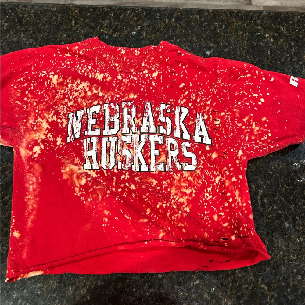 Nebraska Huskers Red cropped T-Shirt